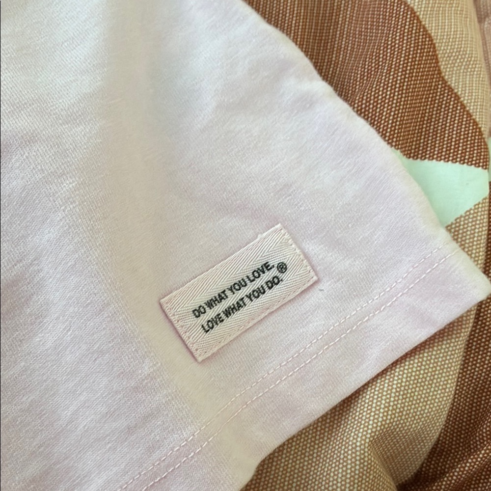 NEW Life Is Good Light Pink T-Shirt with Heart and Flower Design - Picture 4 of 4